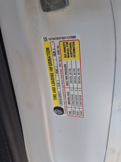 2017 GMC Savana Cargo 2500 CARGO