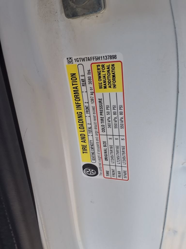 2017 GMC Savana Cargo 2500 CARGO