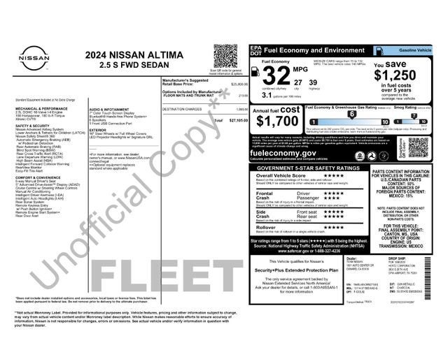 2024 Nissan Altima 2.5 S
