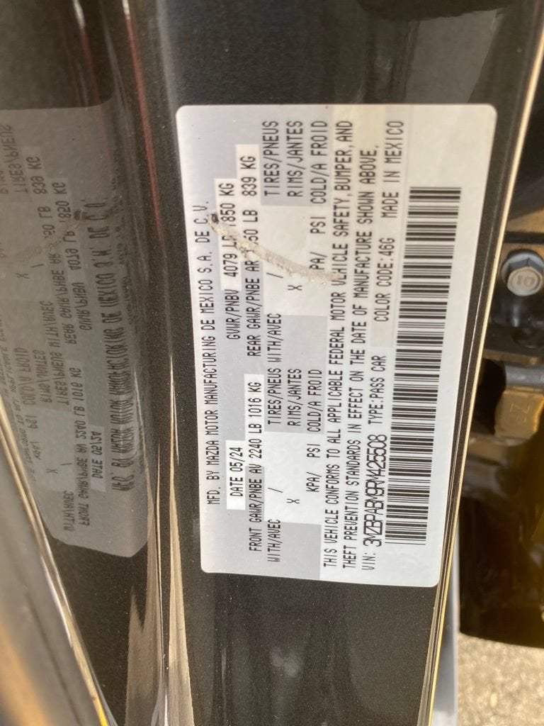 2024 Mazda Mazda3 Sedan 2.5 S Select Sport