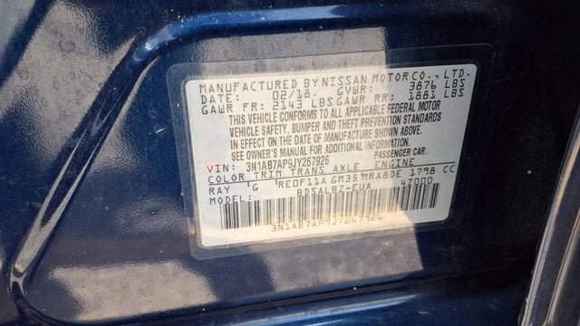 2018 Nissan Sentra S