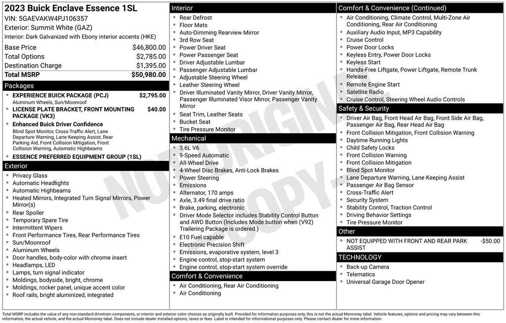 2023 Buick Enclave Essence