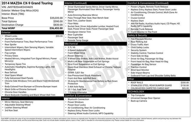 2014 Mazda Mazda CX-9 Grand Touring