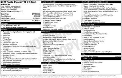 2024 Toyota 4Runner TRD Off-Road Premium