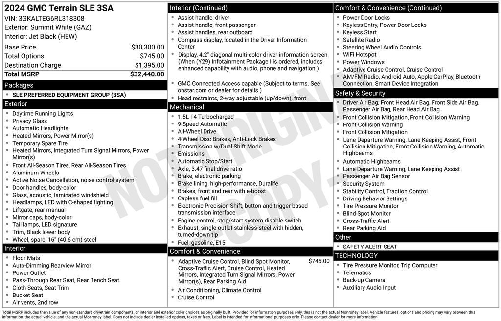 2024 GMC Terrain SLE