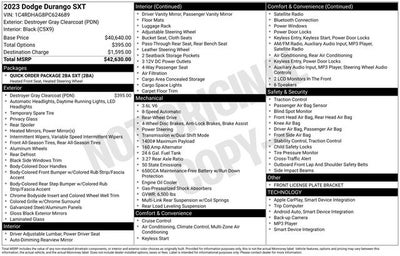 2023 Dodge Durango SXT RWD