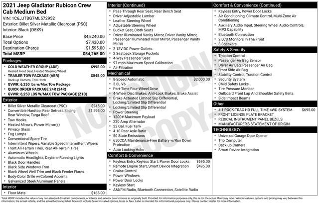 2021 Jeep Gladiator Rubicon