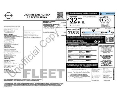 2025 Nissan Altima SV FWD