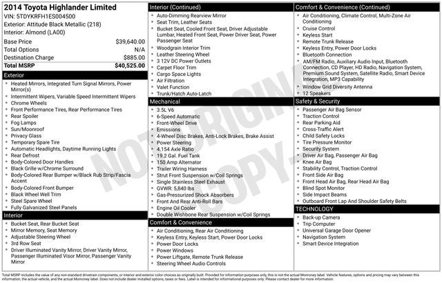 2014 Toyota Highlander Limited