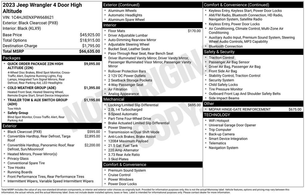 2023 Jeep Wrangler Altitude