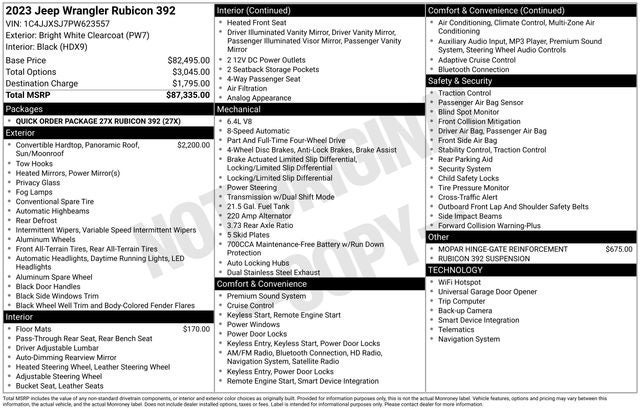 2023 Jeep Wrangler Rubicon 392