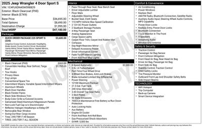 2025 Jeep Wrangler Sport S