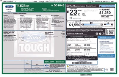 2022 Ford Ranger Lariat
