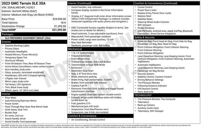 2023 GMC Terrain SLE