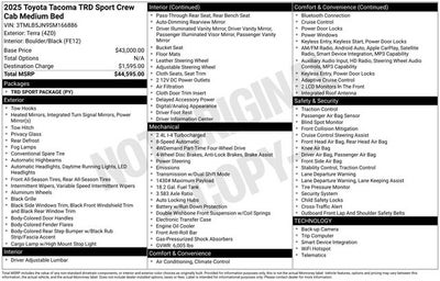 2025 Toyota Tacoma TRD Sport