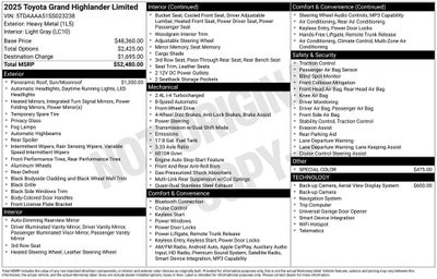 2025 Toyota Grand Highlander Limited