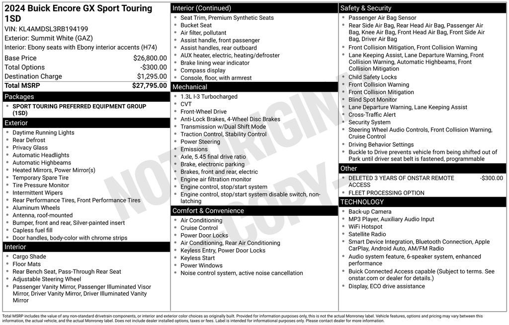 2024 Buick Encore GX Sport Touring