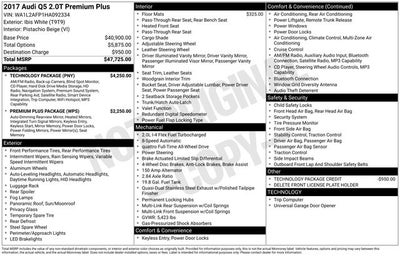 2017 Audi Q5 2.0T Premium Plus quattro