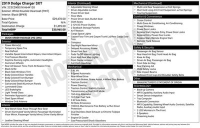 2019 Dodge Charger SXT