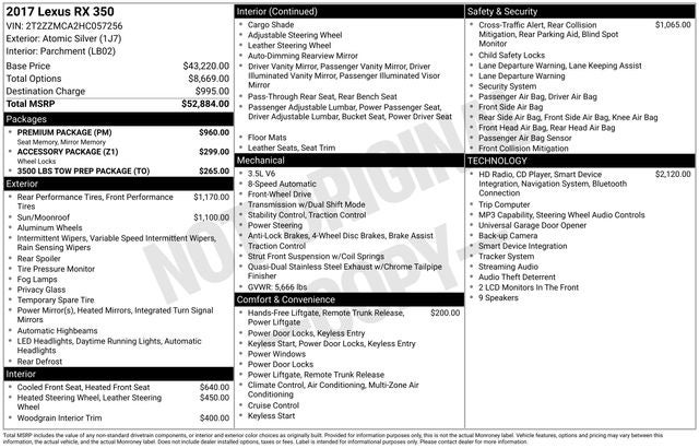 2017 Lexus RX 350