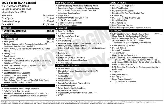 2023 Toyota bZ4X Base