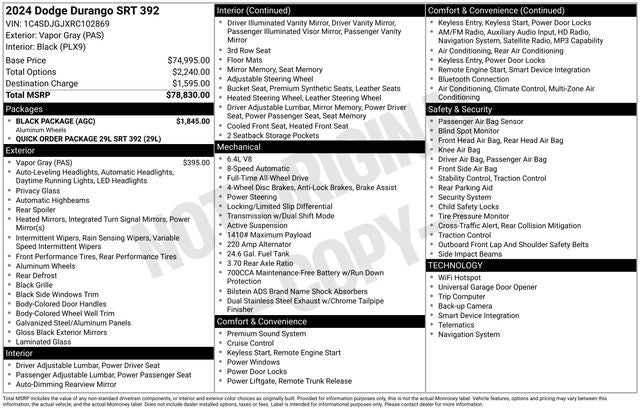 2024 Dodge Durango SRT 392