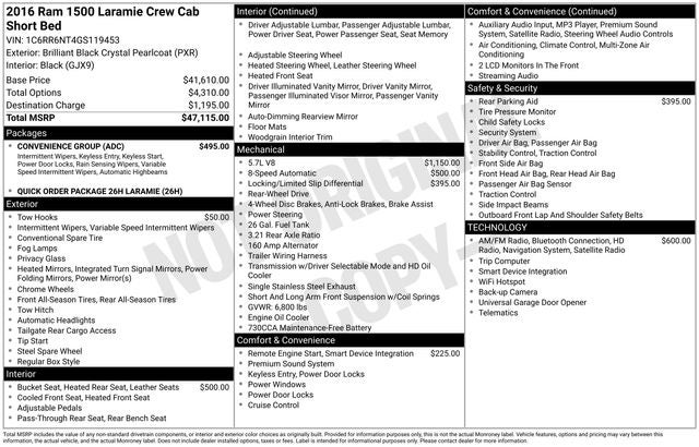 2016 RAM 1500 Laramie