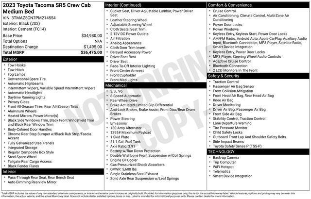2023 Toyota Tacoma SR5 V6